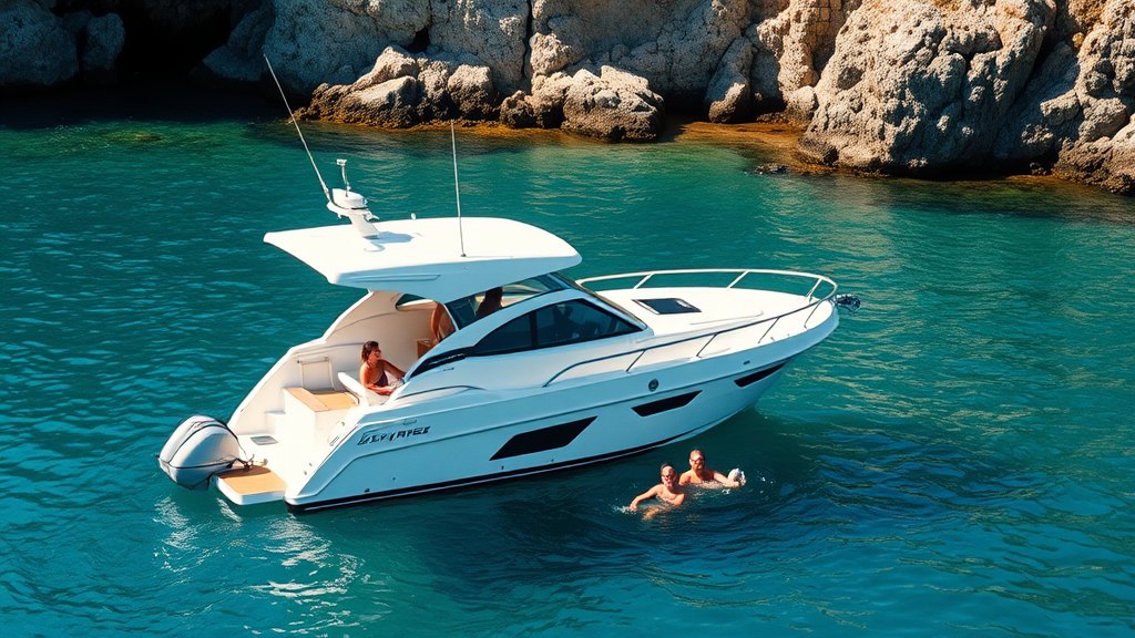 Day-cruiser / bateau à moteur — illustration